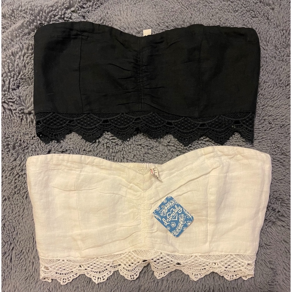 (2) Intimately Free people bandeau crop tops size small